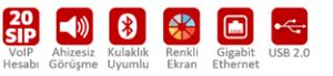 SIP Telefon Özellikler